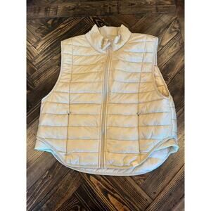 JoyLab Cream Puffer Vest